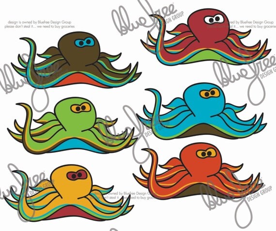 Download Items similar to Octopus - Cricut - Clipart - Scrapbooking ...