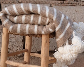 moroccan blanket,pom pom blanket,tassel throw blanket boho,pom pom throw blanket,bed couch,sofa throw,home decor,interior design
