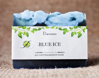 Blue Ice Soap, Handmade Soap, All Natural Soap, Soap, Vegan Soap, Gift for him, Gift for her, Gift for dad, Gift for Boyfriend