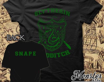 Slytherin Personalized House Quidditch Ringspun T-Shirt
