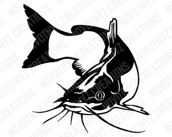 Catfish SVG, Fish SVG, Fishing SVG