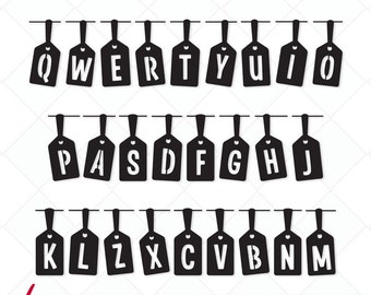 svg initials, svg letters, cut files, cutting files, svg, dxf, png Silhouette Studio, svg fonts for cricut, Scrapbooking Die Cuts SVG