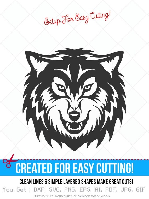 wolf svg wolf dxf animal svg jpg png eps ai cutting