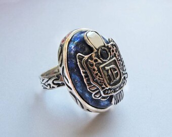 Ring Damon Salvatore, Vampire Diaries ring, silver ring Vampire Diaries