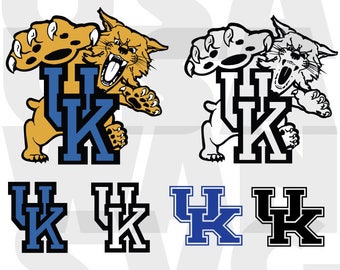 kentucky wildcats svg, kentucky wildcats png, kentucky wildcats university ncaa basketball dxf, logo badge emblem vector instant download