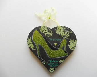 Heart wood "shoes, pumps" dark green