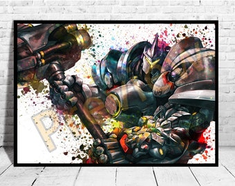 Reinhardt, Game Art, Overwatch Reinhardt, Overwatch Poster,AG121