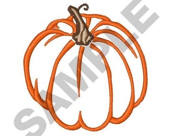 Pumpkin Applique - Machine Embroidery Design