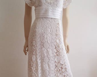 crochet wedding dress