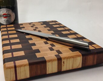 End Grain Cutting Board Butcher Block 8.5"x13"