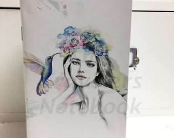 Travelers Notebook insert Spring Awakening or Audrey Planner blank pages crisp white thick weight quality paper for all purposes.