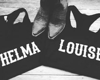 Thelma & Louise tanks, best friend shirts