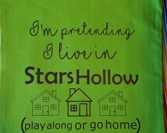 Stars Hollow Tote - Gilmore Girls Bag - Grocery Bag - Book Bag - Market tote