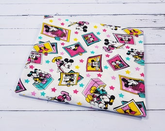 Mickey SINGLE JERSEY Fabric, Disney Knit Fabric, Knitwear Fabric by the YARD, Cotton, Disney Fabric, Mickey Fabrics, Minnie Disney Fabric