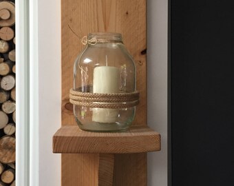 Wooden display shelf