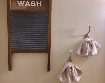 Vintage Washboard. Upcycled rustic decor