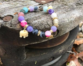 purple elephant bracelet