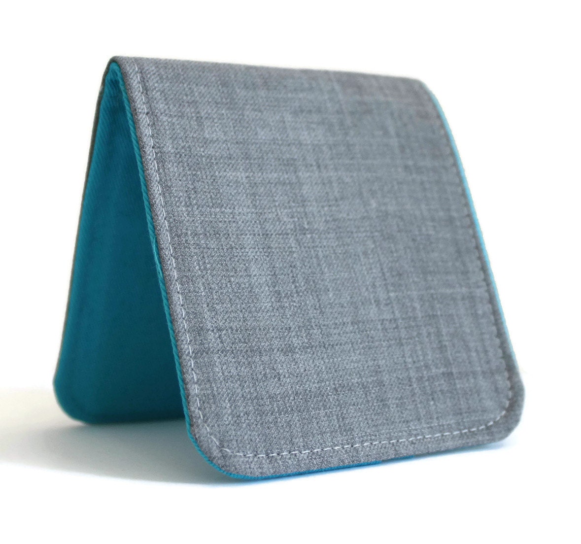 Mens Billfold Wallet / Thin Minimalist Fabric Wallet / Light