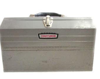 Craftsman Metal Toolbox Vintage Old