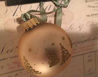 Vintage Gilded Christmas Tree Ornament