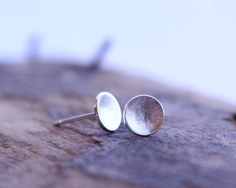 Sterling Silver Simple Stud Earrings - Silver Post Earring Studs