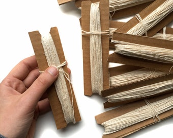 Warp for Tapestry Weaving | Cotton Weaving Supplies | 24 Yards of Weaving Loom Warp | Natural Warp Thread | Weaving Tools for the Beginner