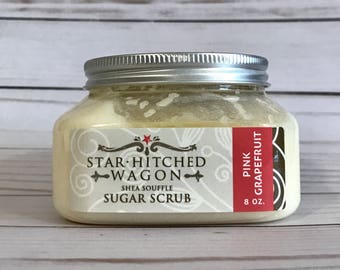 8 Ounce Shea Souffle Sugar Scrub Pink Grapefruit