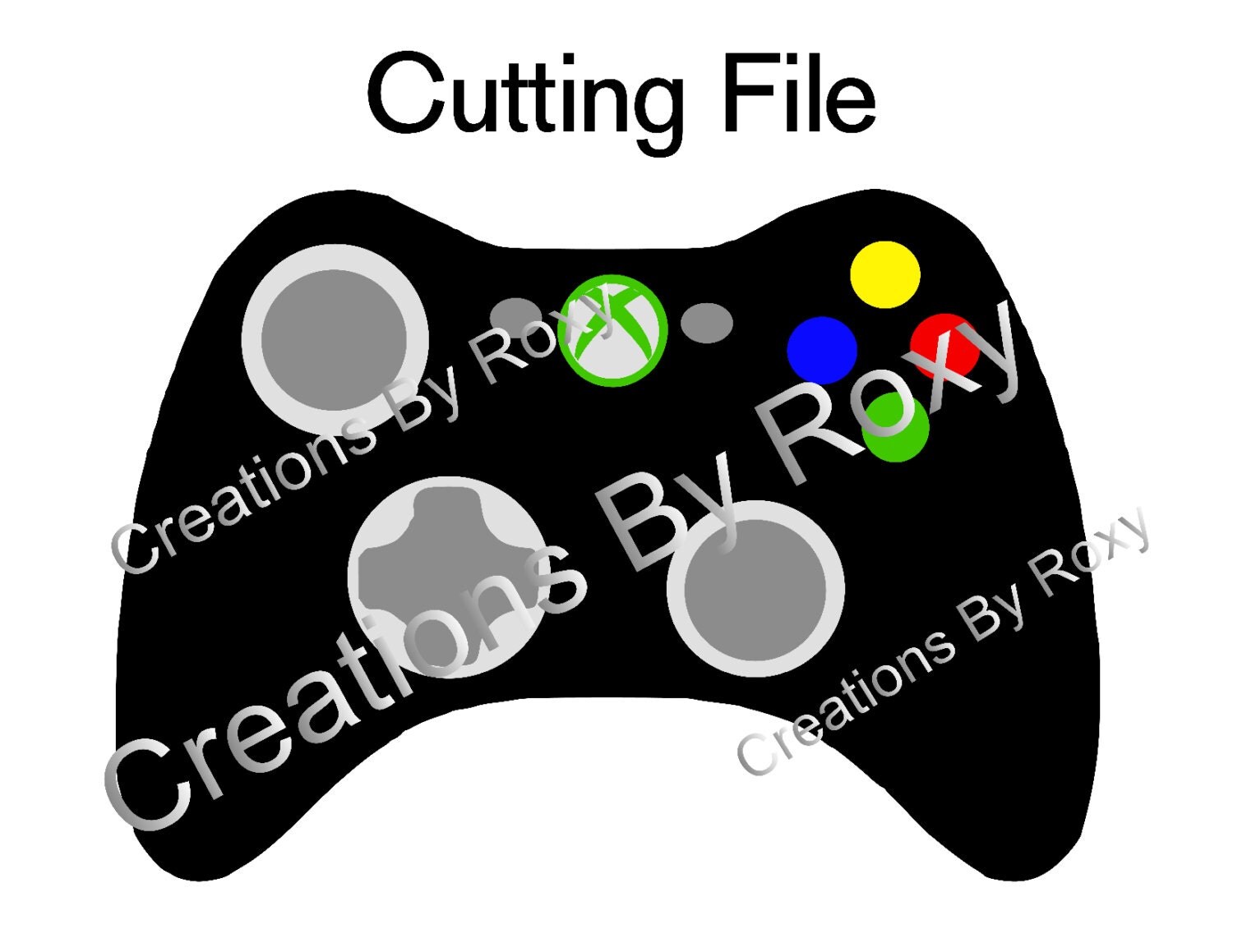 XBOX Controller Cutting .svg dxf and png
