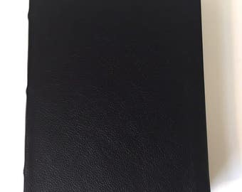 Black Blank Leather Journal