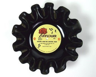 Grateful Dead Vinyl Record Bowl Vintage LP Album Rare 1971 (Historic Dead) Yellow Sunflower Label