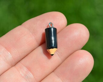 Pencil Brooch in Black