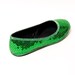 green ballet slippers