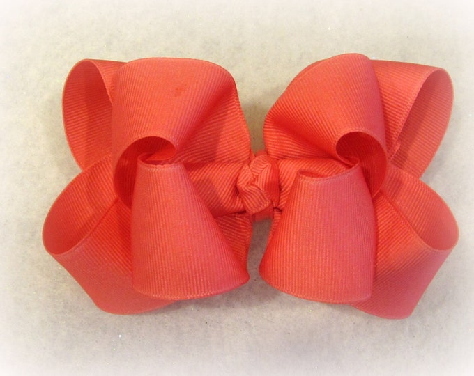 Girls hair Bows, Boutique Hairbows, Watermelon Hairbow, Double Layered Bows, Stacked hair Bow, Big chunky Bow, 4 Inch Bow, 5 inch hairbow,