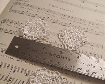 3 Loopy Heart Appliques