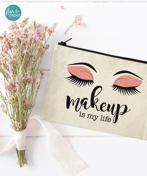 Canvas Makeup Bag Make Up Pouch Canvas pouch Cosmetic