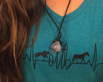 Custom OTTB Long Sleeve - Large Heartbeat