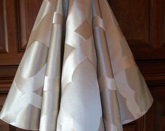 54" Amazing Metallic Platnium Reversible Christmas Tree Skirt 2017 Collection
