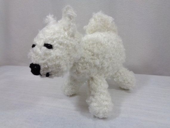 stuffed samoyed dog