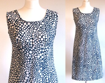 60s dress, vintage dress, 1960s dress, vintage 60s dress, mod dress, 60s mod dress, sleeveless dress, polka dot dress, summer dress, mad men