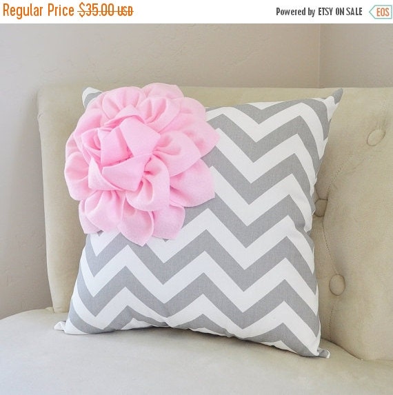 CYBER MONDAY SALE Pale Pink Throw Pillows. Baby Pink by bedbuggs