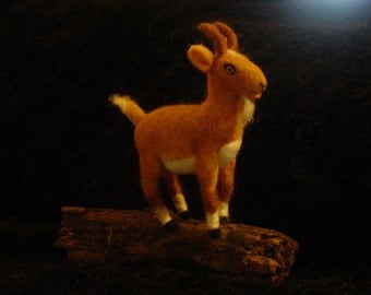 Sassy Goat Needle Felted Soft Sculpture