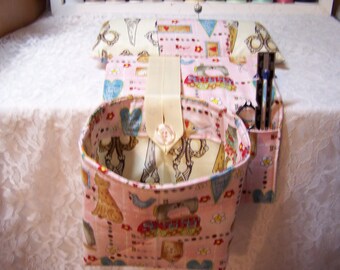 Scrap Bag Pincushion Organizer - Scrap Bag Organizer - Thread Catcher - Snippets Basket - Quilting - Sewing - Scrap Caddy - Quilters Gift