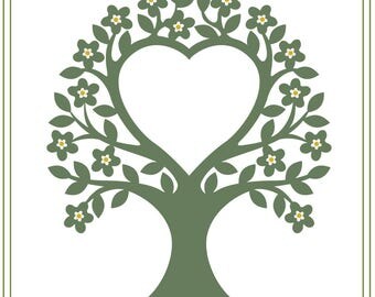 Wedding Tree svg, Wedding invitation SVG, Tree svg, printable diy wedding, save the date illustration, SVG, download