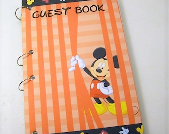 Mickey guest book | Etsy