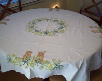 Vintage 49 x 25 Square Salt & Pepper Shaker Tablecloth