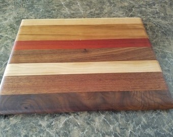 HandCrafted Multi-wood Cutting Board