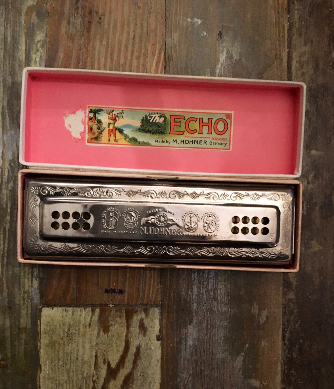 Vintage 1937 M. Hohner Harmonica From Germany