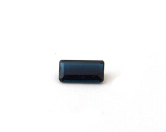 Natural Blue Indicolite Tourmaline Faceted Gemstone .70 ct 4.1x7.9x2.4 mm Free Shipping