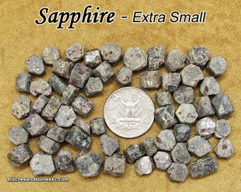 Sapphire raw stone for crystal healing — multiple sizes available