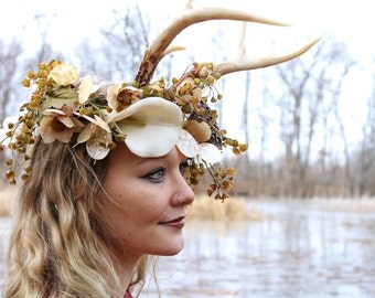 Antler Design Series, Antler Headband inspired by Hannibal, to pair with Flower Crowns